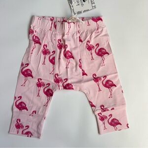 NWT Kate Quinn Baby Pants 3-6M Bamboo Flamingo Classic Panda